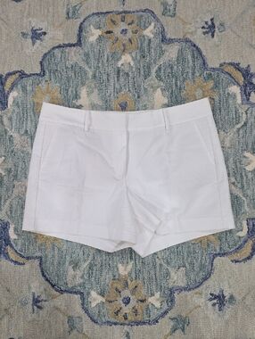 Ann Taylor White Tailored Shorts size 12